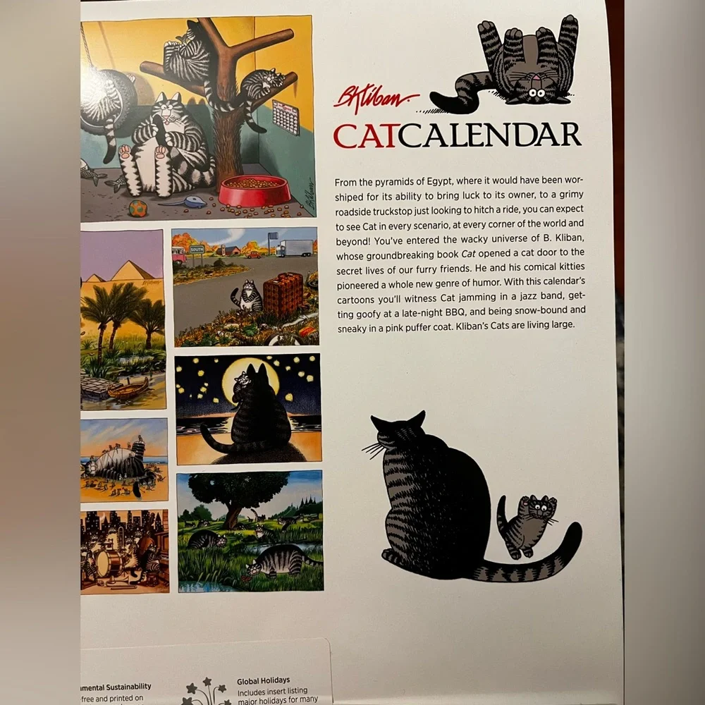 Cat Calendar 2026 by B. Kliban